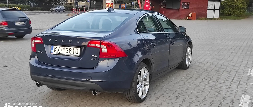 Volvo S60 cena 67000 przebieg: 101400, rok produkcji 2012 z Kraków małe 154